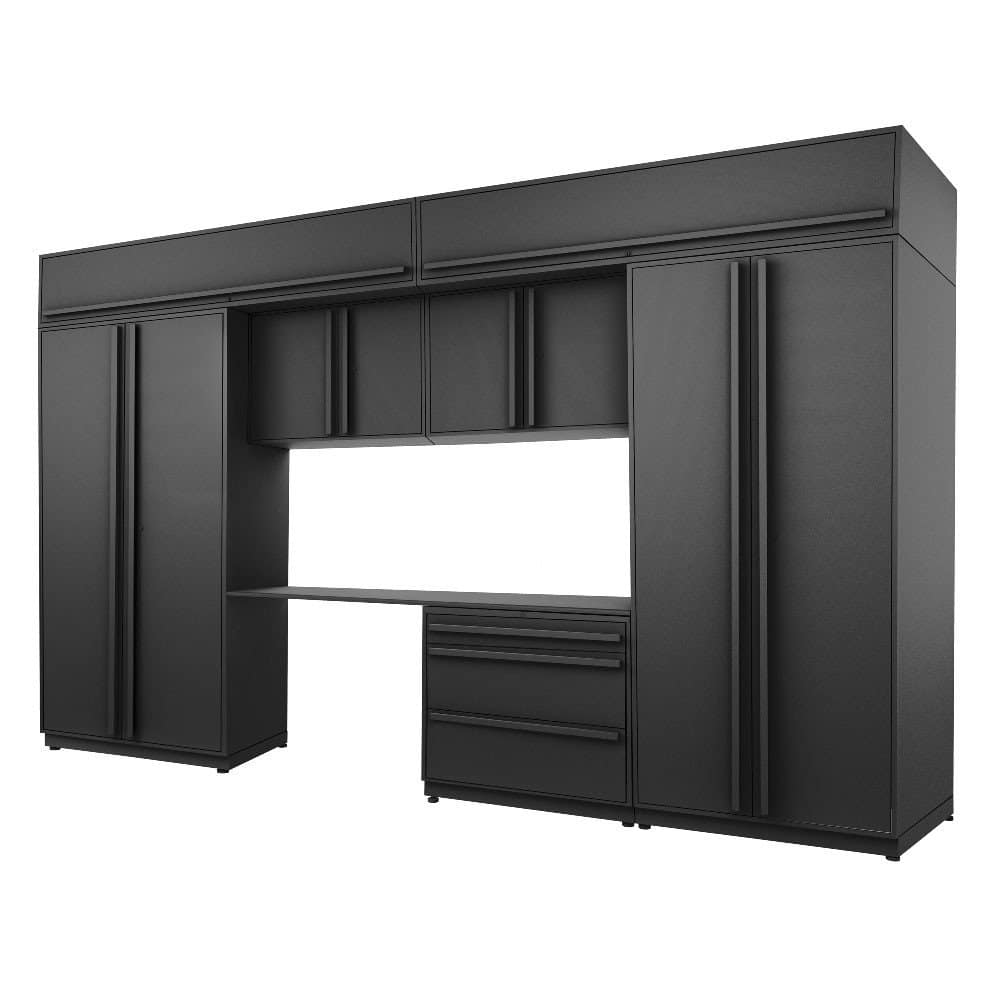 Proslat Fusion Plus 13 ft Garage Cabinet set Handy 3 Drawer Overheads