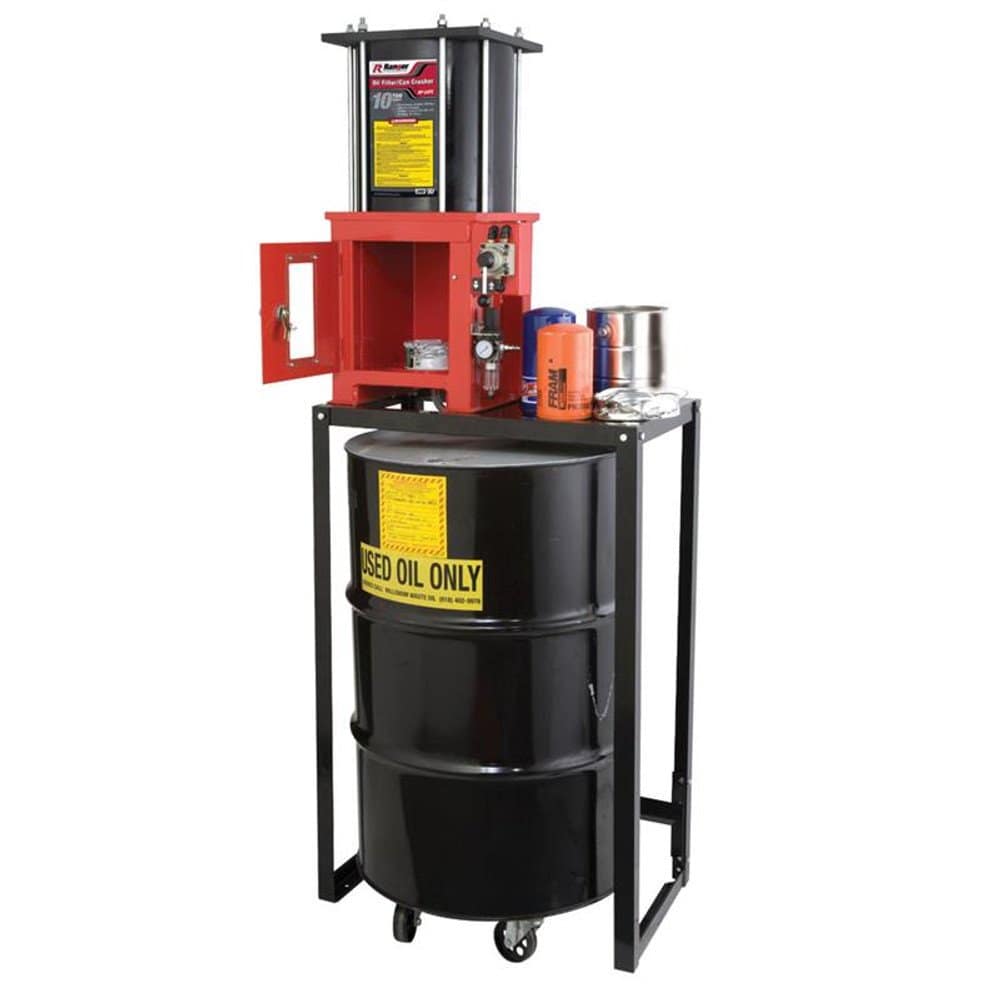 Ranger RP 20FC Oil Filter Crusher with Stand 10-Ton Capacity