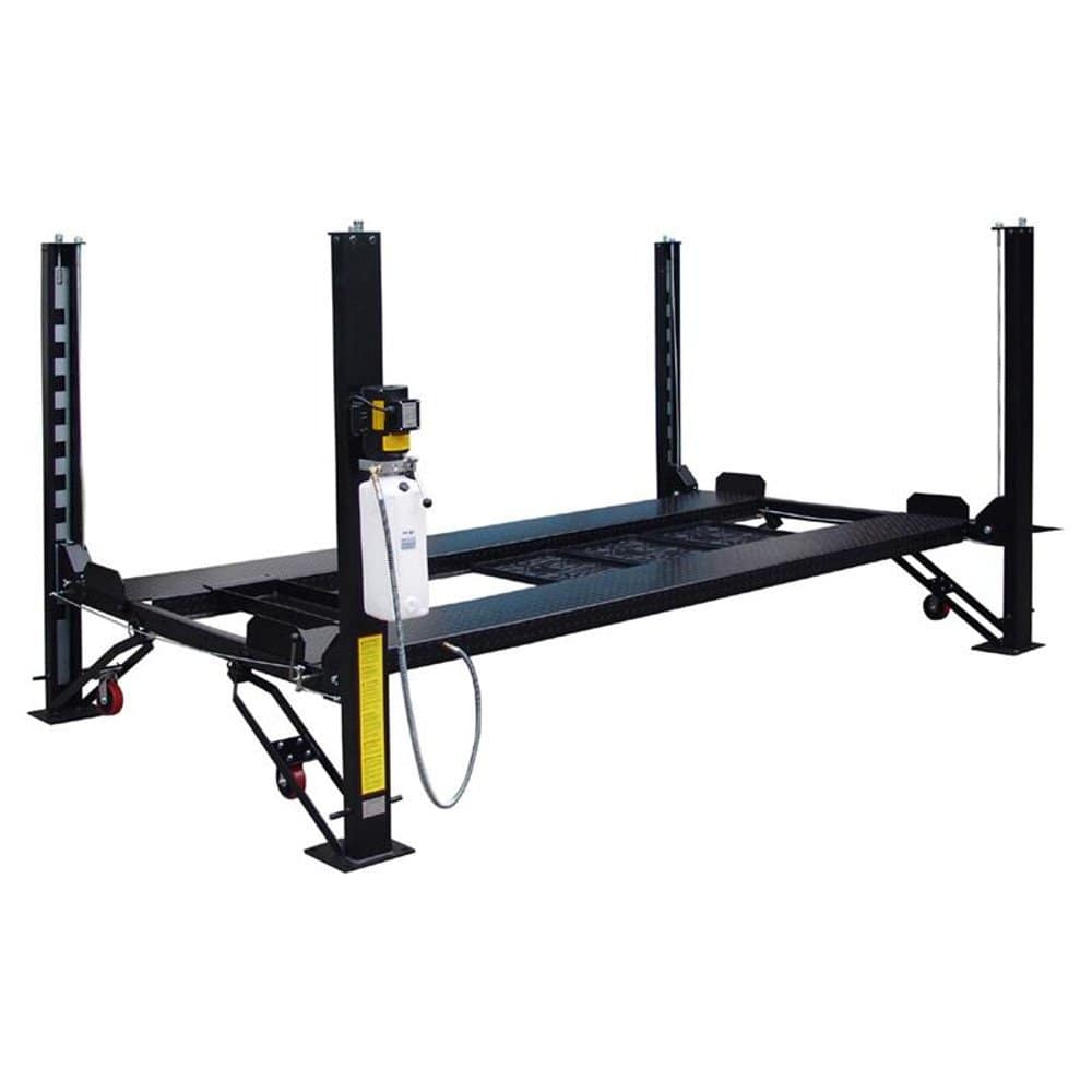 GA8K-DX-XLT 8,000 lb Deluxe Storage Lift Extended Length / Height with Poly Casters, Drip Trays, Jack Tray