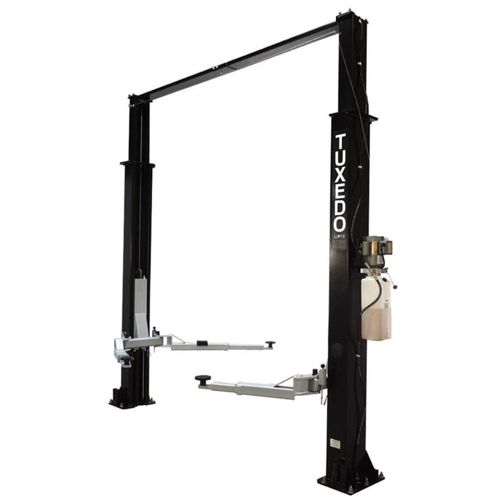 Tuxedo 2 Post Asymmetric Clear Floor Car Lift GA9KAC-TUX 9,000 lb.