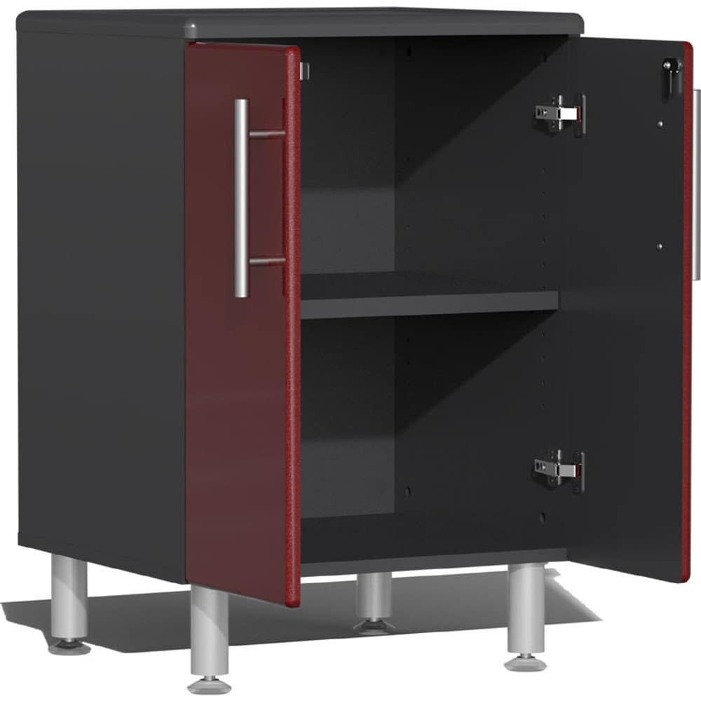 Ulti-MATE Garage Cabinet 2.0 Series 10-Piece Set with Dual Workstation Red Metallic - Image 5