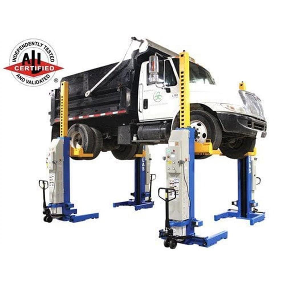 Atlas ALI Certified Battery Powered Mobile Column Lift System 66,000 Lb. Capacity (Set of 4)