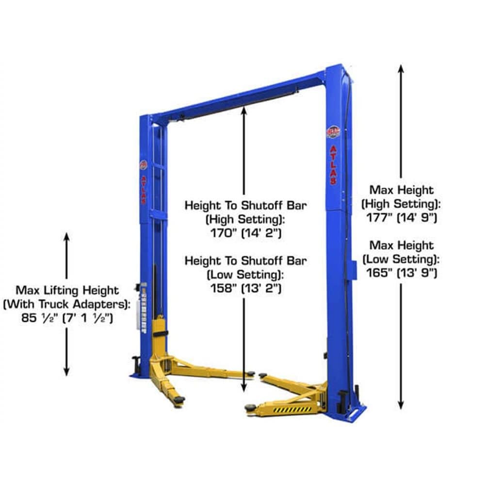 Atlas Platinum PVL12 ALI Certified 12,000 lb. Capacity 2-Post Lift - Image 10