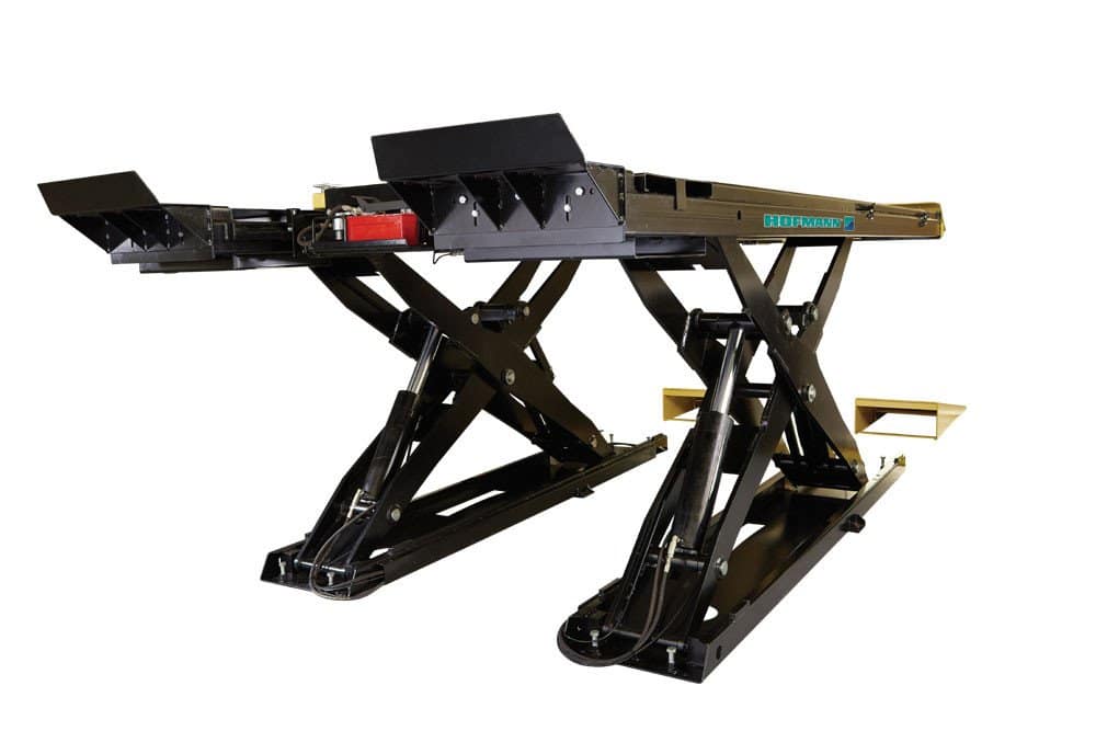 Hofmann 12,000 lb. ALI Certified Scissor Alignment Lift with (2) 6K Rolling Jacks