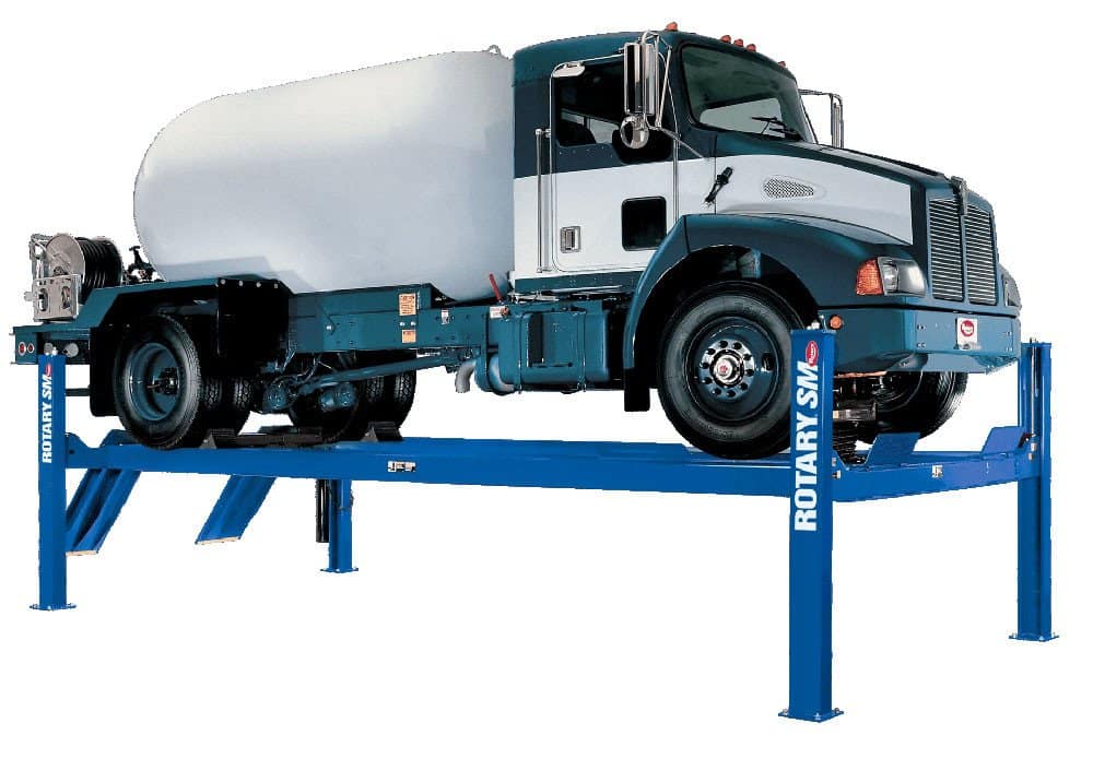 Rotary SM18 18,000 lb ALI Certified Four-Post Closed-Front Lift