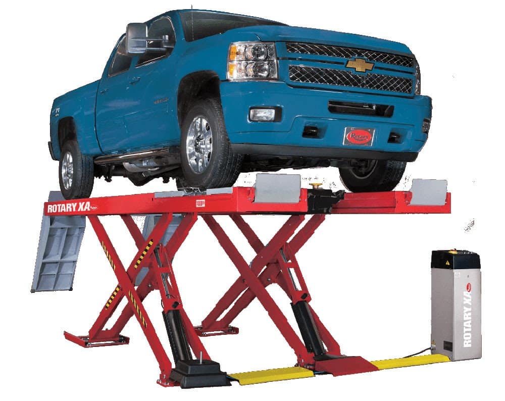Rotary XA14 14,000 lb ALI Certified Alignment Scissor Lift + Rolling Jacks