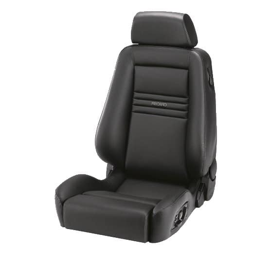 Recaro Ergomed ES Seat – Leather Black / Leather Black – Grey Logo – Passenger