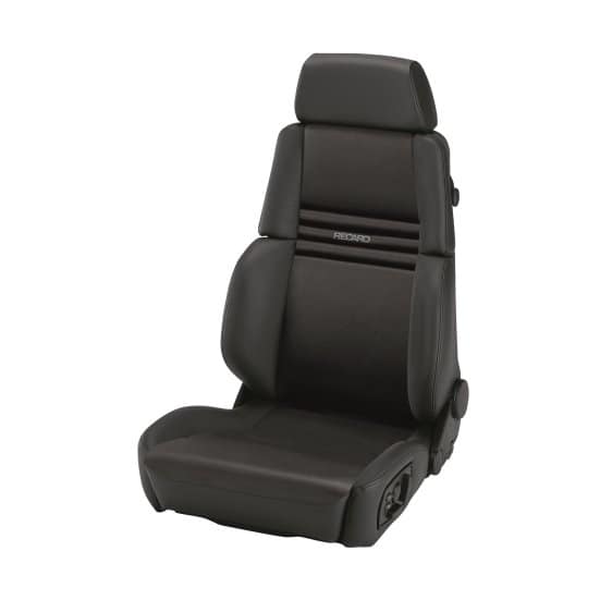 Recaro Orthoped Seat – Leather Black / Leather Black – Grey Logo – Driver