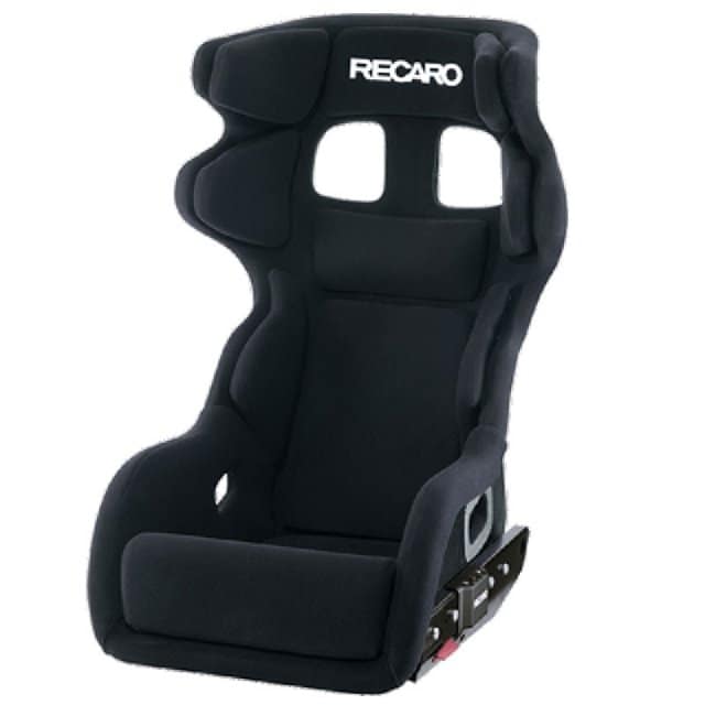 Recaro P 1300 GT LW Seat – Velour Black / White Logo