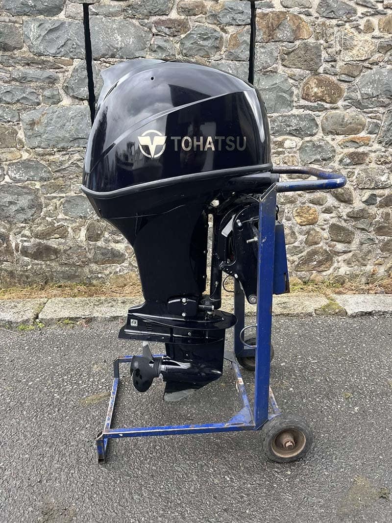 Used 60hp Tohatsu MFS (2020)- Longshaft, electric start, PTT, Remote