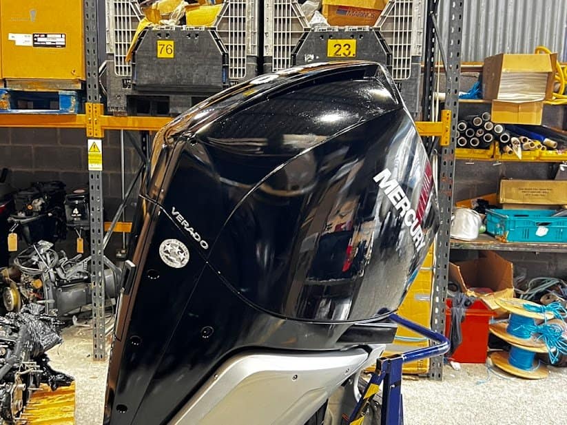 Used 300hp mercury V8 Verado 4 stroke 2020 model, XL or XXL shaft, full brand new rig kit included inc power steering - Image 4