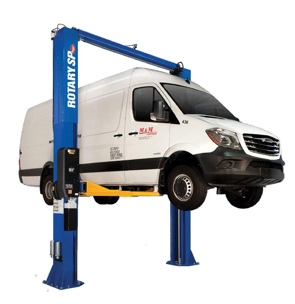 Rotary SPO16 CARGO 16,000 lb. ALI Certified Two-Post Symmetric Lift with 3-Stage Arms